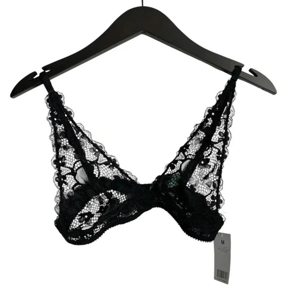 NWT Honeydew Brad Size Medium Caviar Camellia Built Up Bra Black - Picture 1 of 7